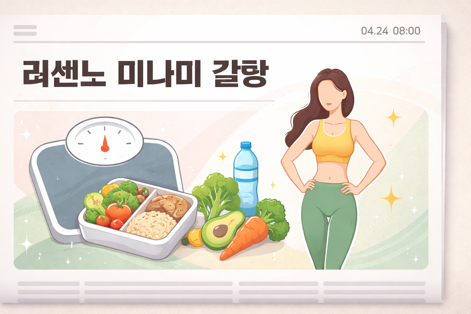리센느 미나미의 18kg 감량과 다이어트 비결을 다룬 한국어 기사 대표 이미지