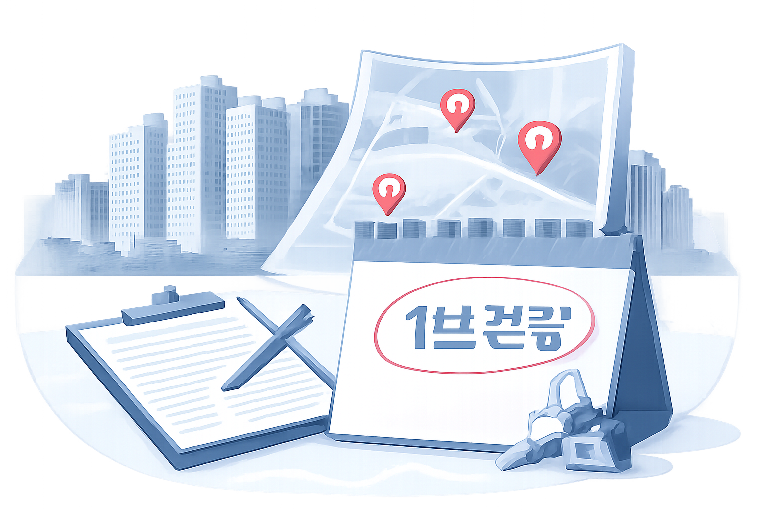 토지거래허가구역 실거주 의무 유예 연장 내용을 설명하는 부동산 정보 이미지