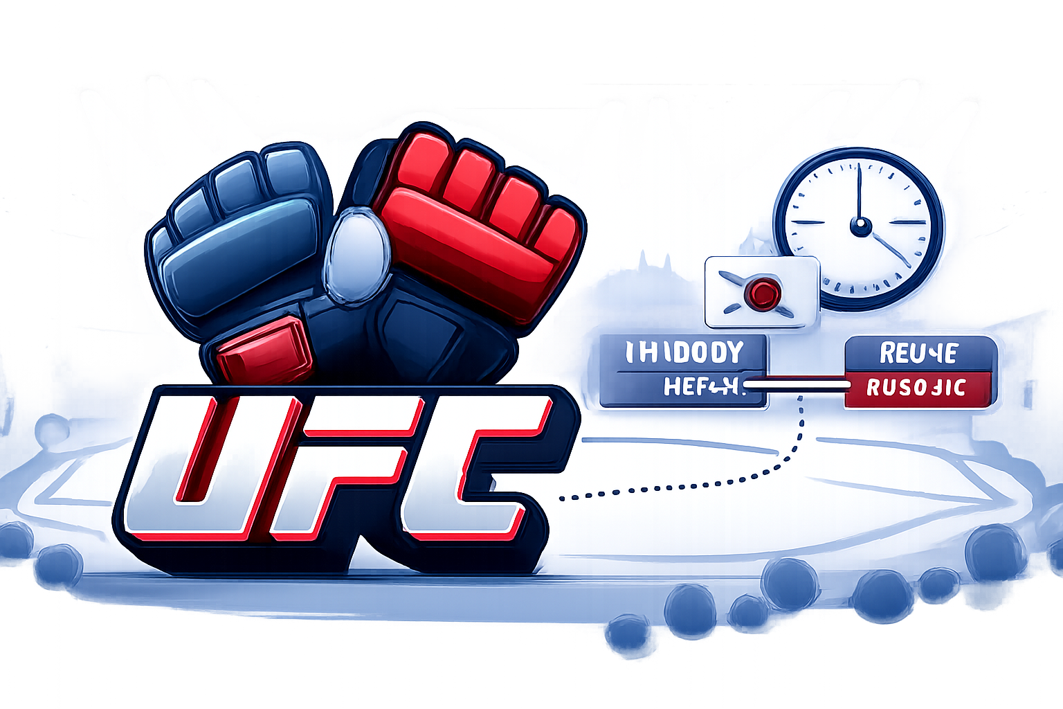 Noche UFC 주요 경기와 한국 시청 시간을 안내하는 UFC 대진 정보 이미지